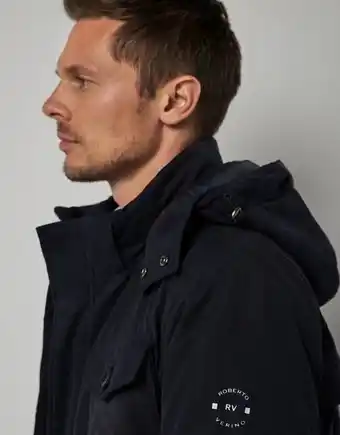 Roberto Verino Parka acolchada azul marino aspecto algodonero oferta