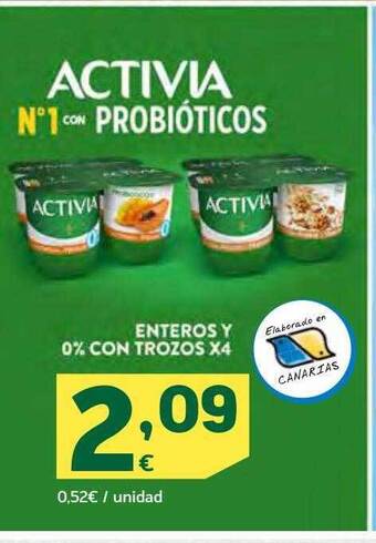 HiperDino Activia n°1 con probióticos oferta
