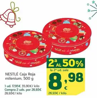 HiperDino 2a al 50% nestlé caja roja milenium oferta