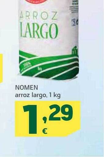 HiperDino Nomen arroz largo oferta