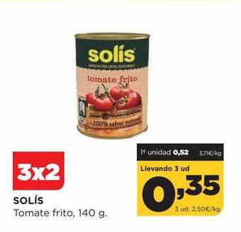 Alimerka Solís tomate frito oferta