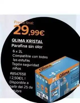 Costco Qlima kristal parafina sin olor oferta