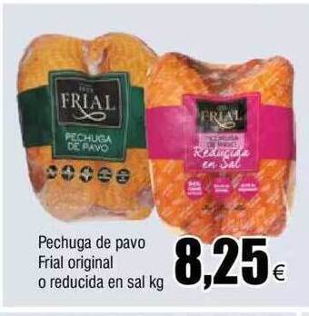 FROIZ Pechuga de pavo frial original o reducida en sal kg oferta