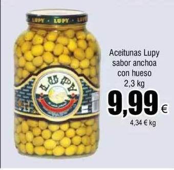 FROIZ Aceitunas lupy sabor anchoa con hueso oferta