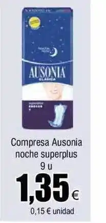 FROIZ Compresa ausonia noche superplus oferta