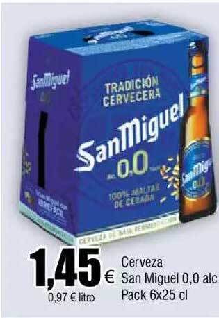 FROIZ Cerveza san miguel 0.0 alcohol oferta