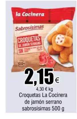 FROIZ Croquetas la cocinera de jamón serrano sabrosisimas oferta