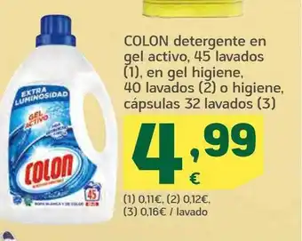HiperDino Colon degernte enn gel activo oferta