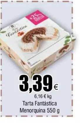 FROIZ Tarta fantástica menorquina oferta