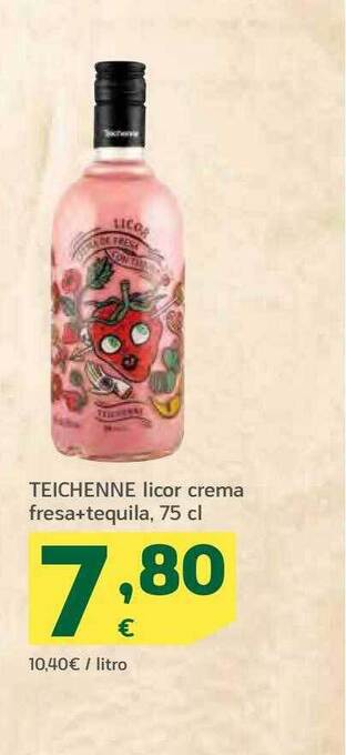 HiperDino Teichenne licor crema fresa+tequila oferta