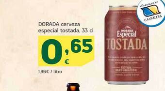 HiperDino Dorada cerveza especial tostada oferta