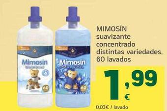 HiperDino Mimosin suavizante concentrado distintas variedades oferta