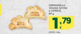 HiperDino Empanadilla vegana seitán o caprese oferta