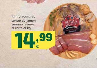 HiperDino Serramancha centro de jamón serrano reserva oferta