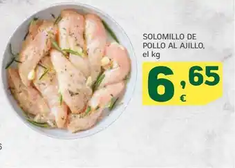 HiperDino Solomillo de pollo al ajillo oferta
