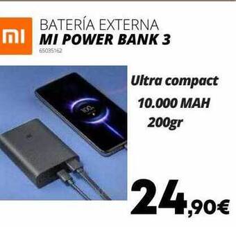 Ecomputer Batería externa mi power bank 3 oferta