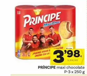 Supermercados Dani Principe maxi chocolate oferta