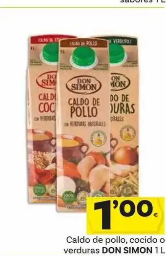 Supermercados Dani Caldo de pollo cocido o verduras don simon oferta