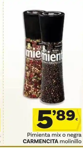 Supermercados Dani Pimienta mix o negra carmencita molinillo oferta
