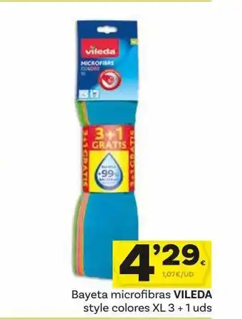 Supermercados Dani Bayeta microfibras vileda style colores oferta
