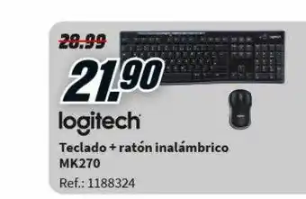 MediaMarkt Logitech teclado + ratón inalámbrico mk270 oferta