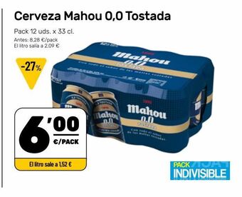 AhorraMas Cerveza mahou oferta