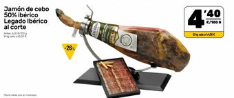 AhorraMas Jamón de cebo legado ibérico oferta