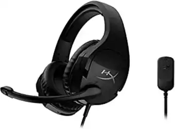 Amazon Hyperx cloud stinger s auriculares para juegos, para pc, sonido envolvente virtual 7.1, espuma viscoeslástica, controles d... oferta