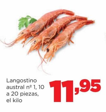 Alimerka Langostino austral n° 1,10 a 20 piezas, el kilo oferta