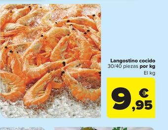 Carrefour Langostino cocido oferta
