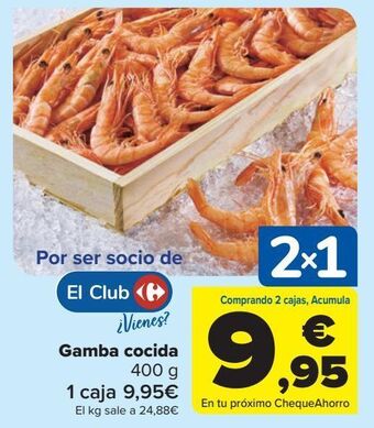 Carrefour Gamba cocida oferta