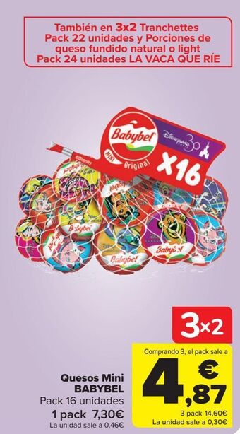 Carrefour Quesos mini babybel oferta