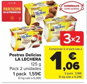 Carrefour Postres delicias la lechera oferta