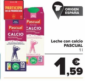 Carrefour Leche con calcio pascual oferta