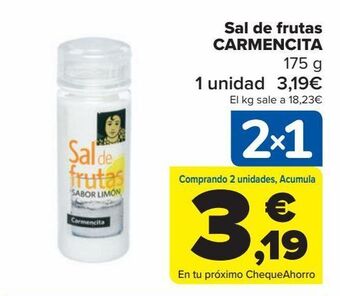 Carrefour Sal de frutas carmencita oferta