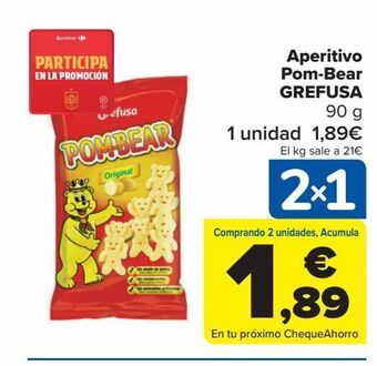 Carrefour Aperitivo pom-bear grefusa oferta