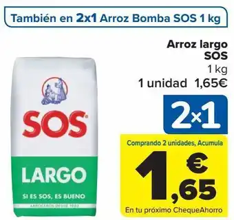 Carrefour Arroz largo sos oferta