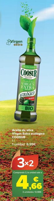 Carrefour Aceite de oliva virgen extra ecológico coosur oferta