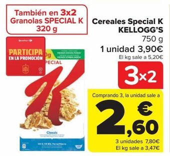 Carrefour Cereales special k kellogg's oferta