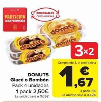 Carrefour Donuts glacé o bombón oferta