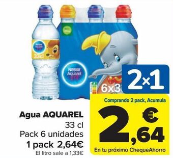 Carrefour Agua aquarel oferta