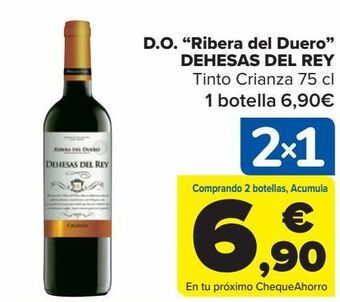 Carrefour D.o. ''ribera del duero'' dehesas del rey oferta