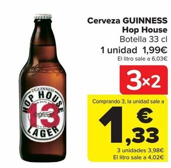 Carrefour Cerveza guinness hop house oferta