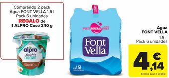 Carrefour Agua font vella oferta