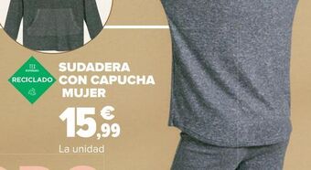 Carrefour Sudadera con capucha mujer oferta