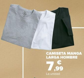 Carrefour Camiseta manga larga hombre oferta