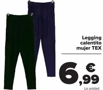 Carrefour Legging calentito mujer tex oferta
