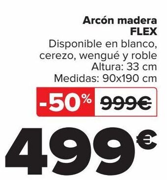 Carrefour Arcón madera flex oferta