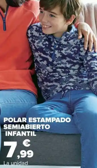Carrefour Polar estampado semiabierto infantil oferta