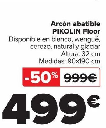 Carrefour Arcón abatible pikolin floor oferta